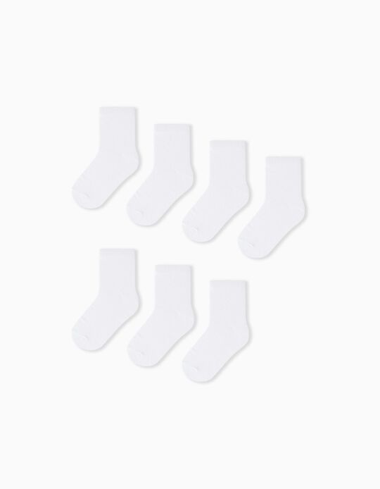 Comprar Online 7 Pairs of Socks Pack, Girls, White