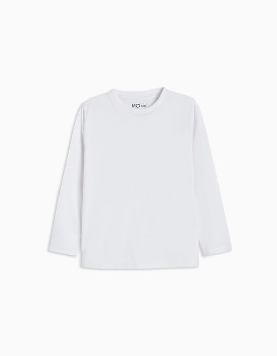 Comprar Online Long Sleeve T-shirt, Boy, White
