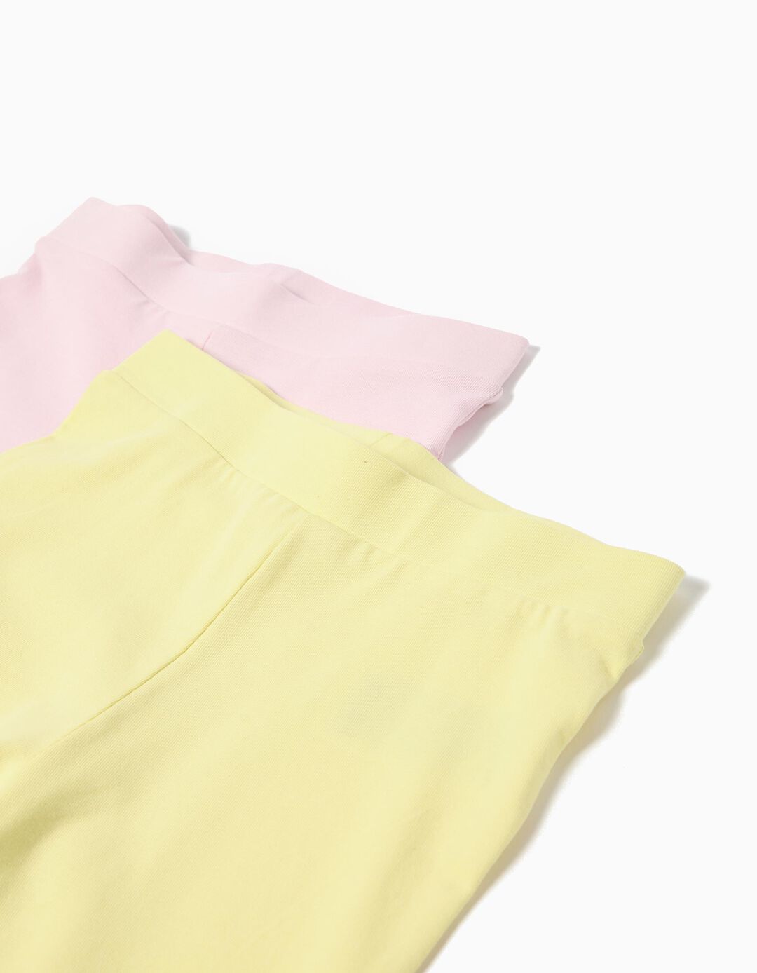 Pack 2 Leggings, Menina, Rosa Claro 