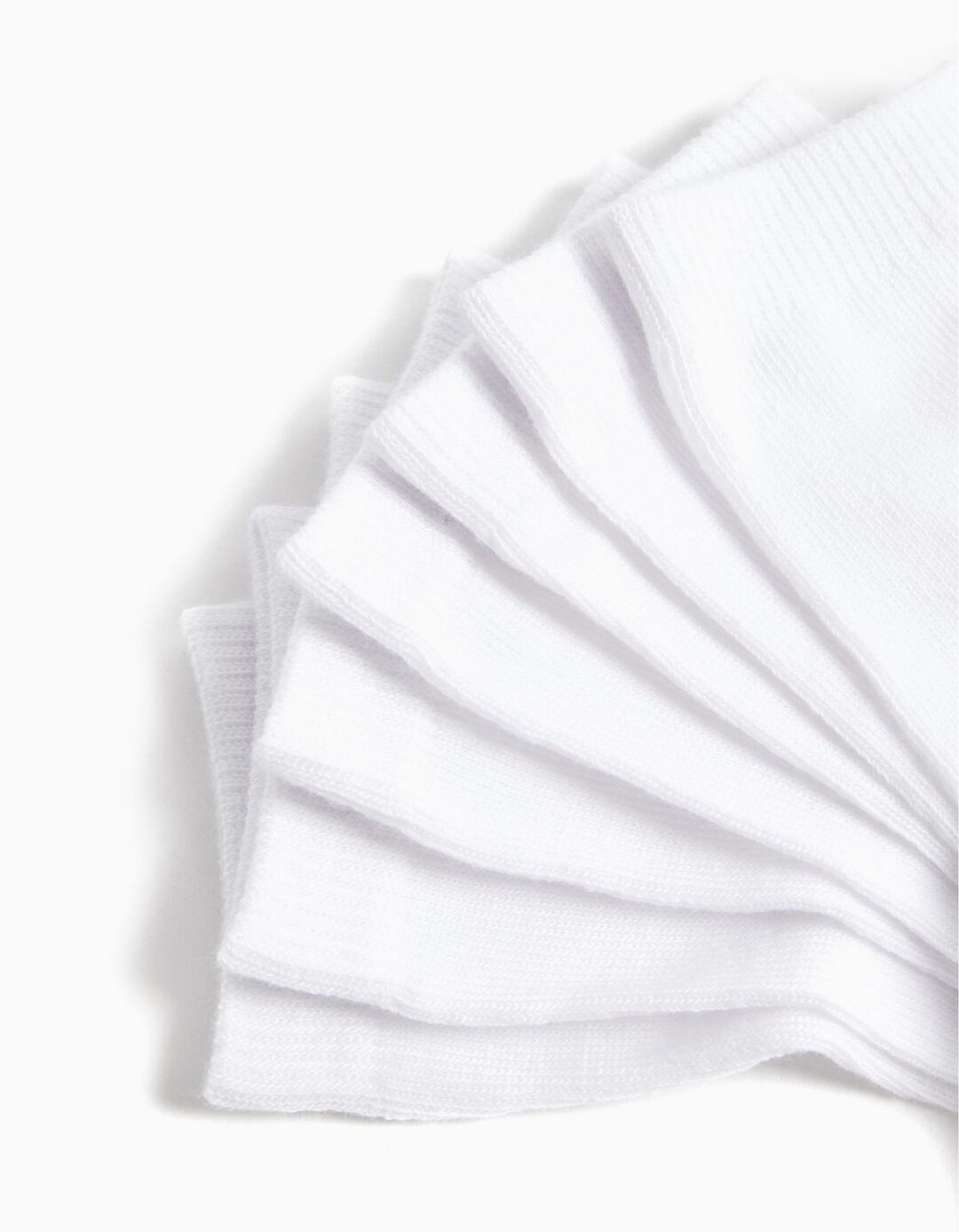 7 Pairs of Socks Pack, Girls, White