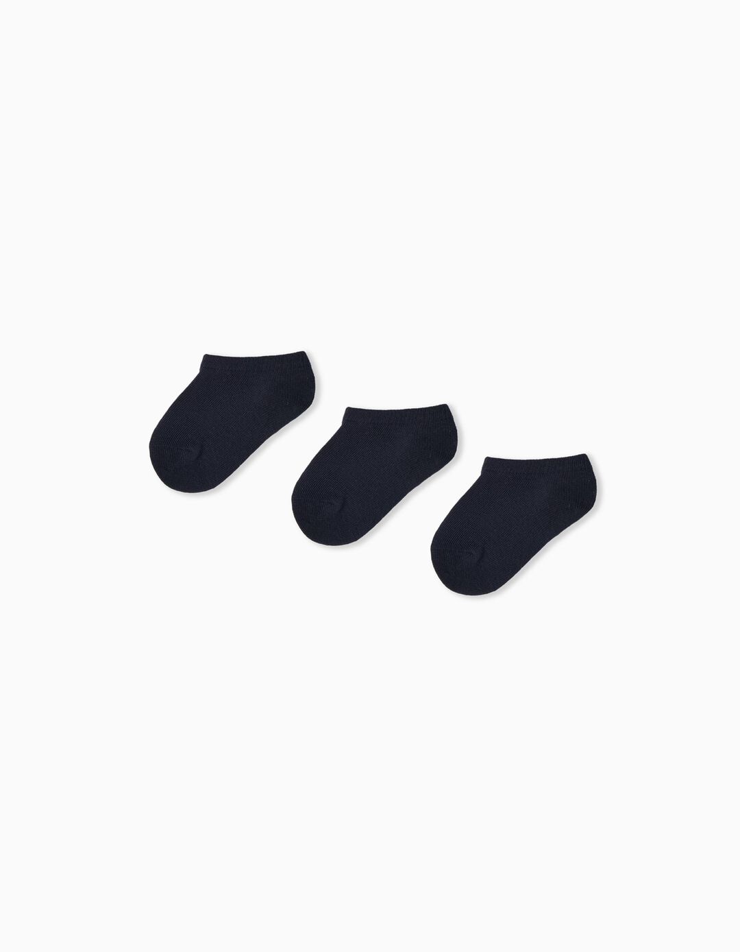 Pack 3 Pairs of Ankle Socks, Baby Boy, Dark Blue