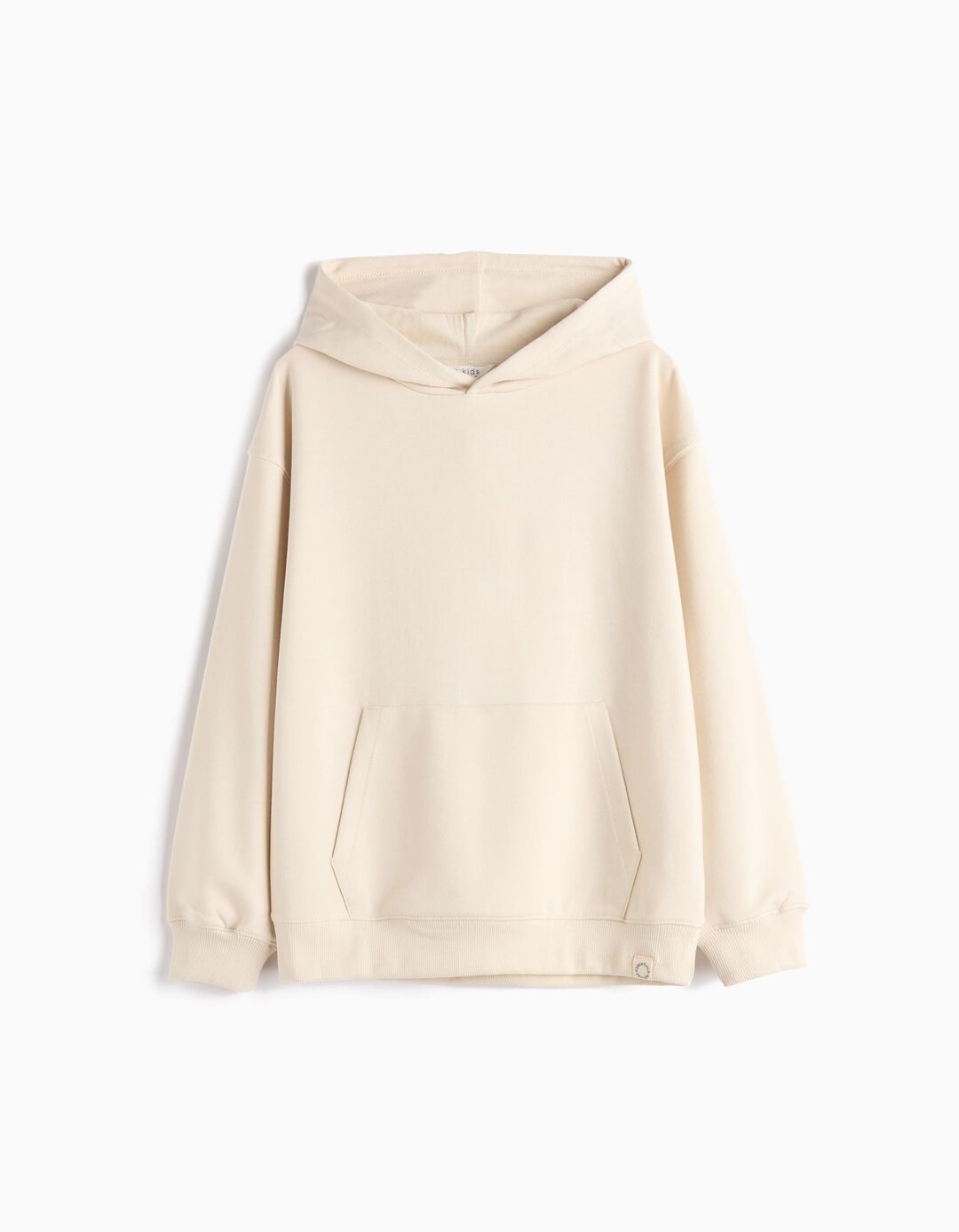 Sweatshirt de Felpa Capuz, Menino, Bege Claro