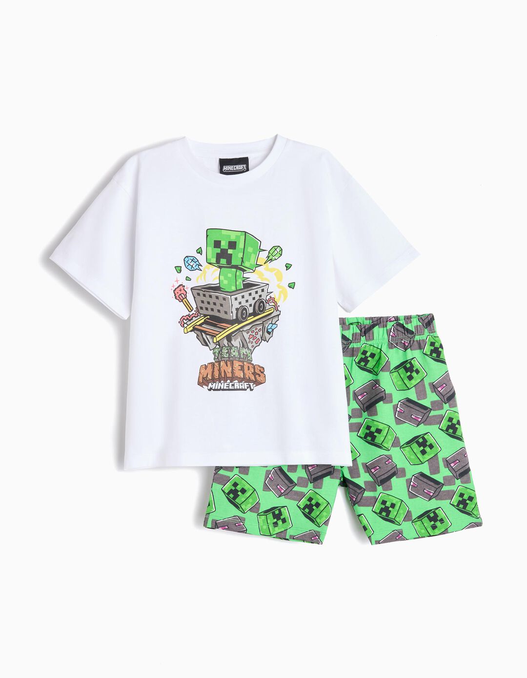 Pijama 'Minecraft', Menino, Branco
