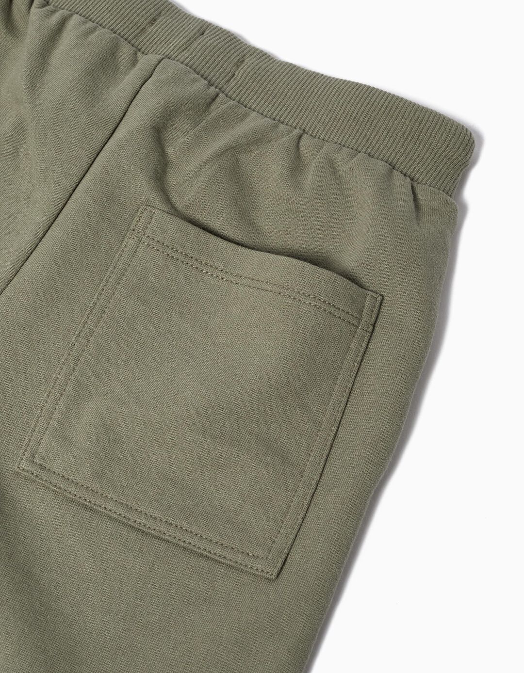 Calções Fleece, Menino, Verde Escuro 