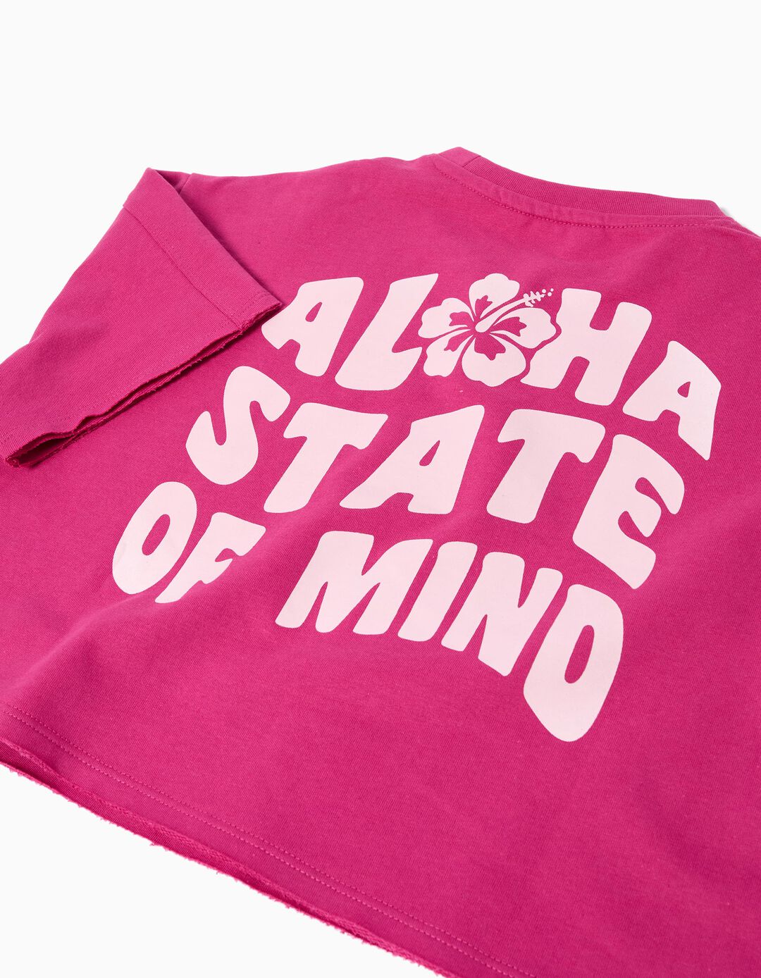 Conjunto de T-shirt e Calças, Menina, Rosa Escuro 