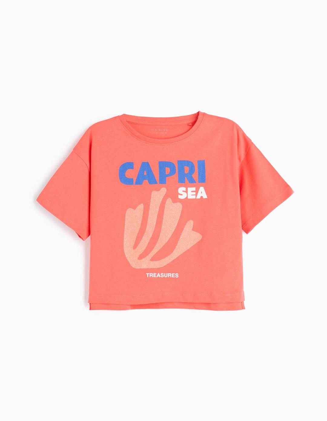 T-shirt, Menina, Laranja Escuro 