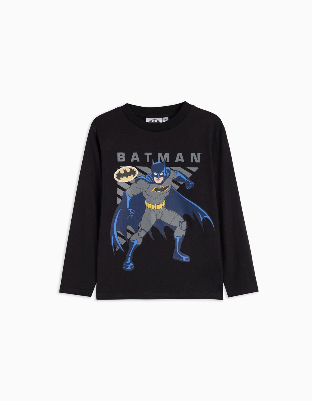 Glow in the Dark 'Batman' Long Sleeve T-Shirt, Boy, Black