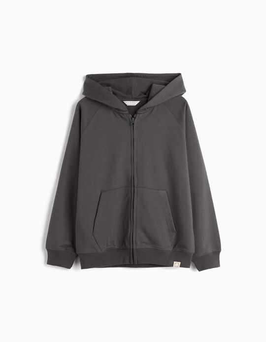 Comprar Online Casaco com Capuz, Menino, Cinzento Escuro