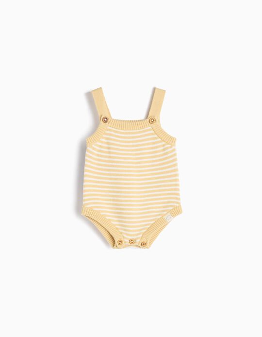 Comprar Online Macacão Riscas, Recém-nascido, Amarelo Claro