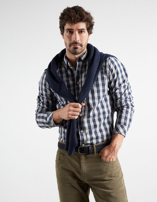 Comprar Online Checkered Long Sleeve Shirt, Men, Multiple colors