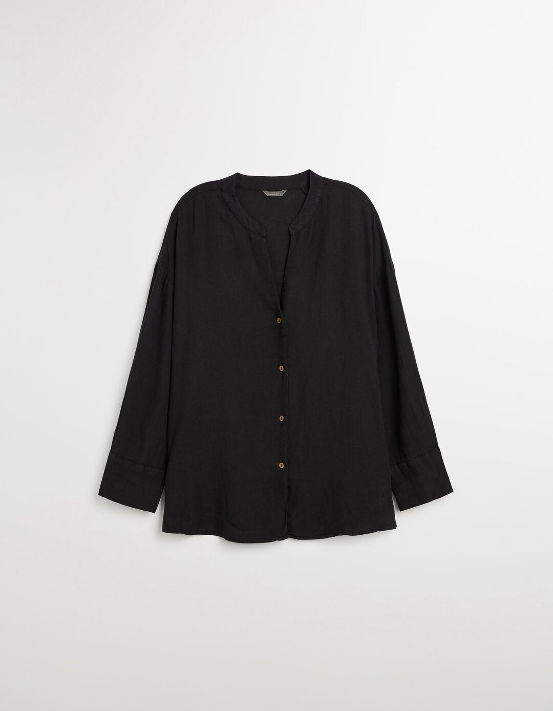 Blusa com Linho, Mulher, Preto