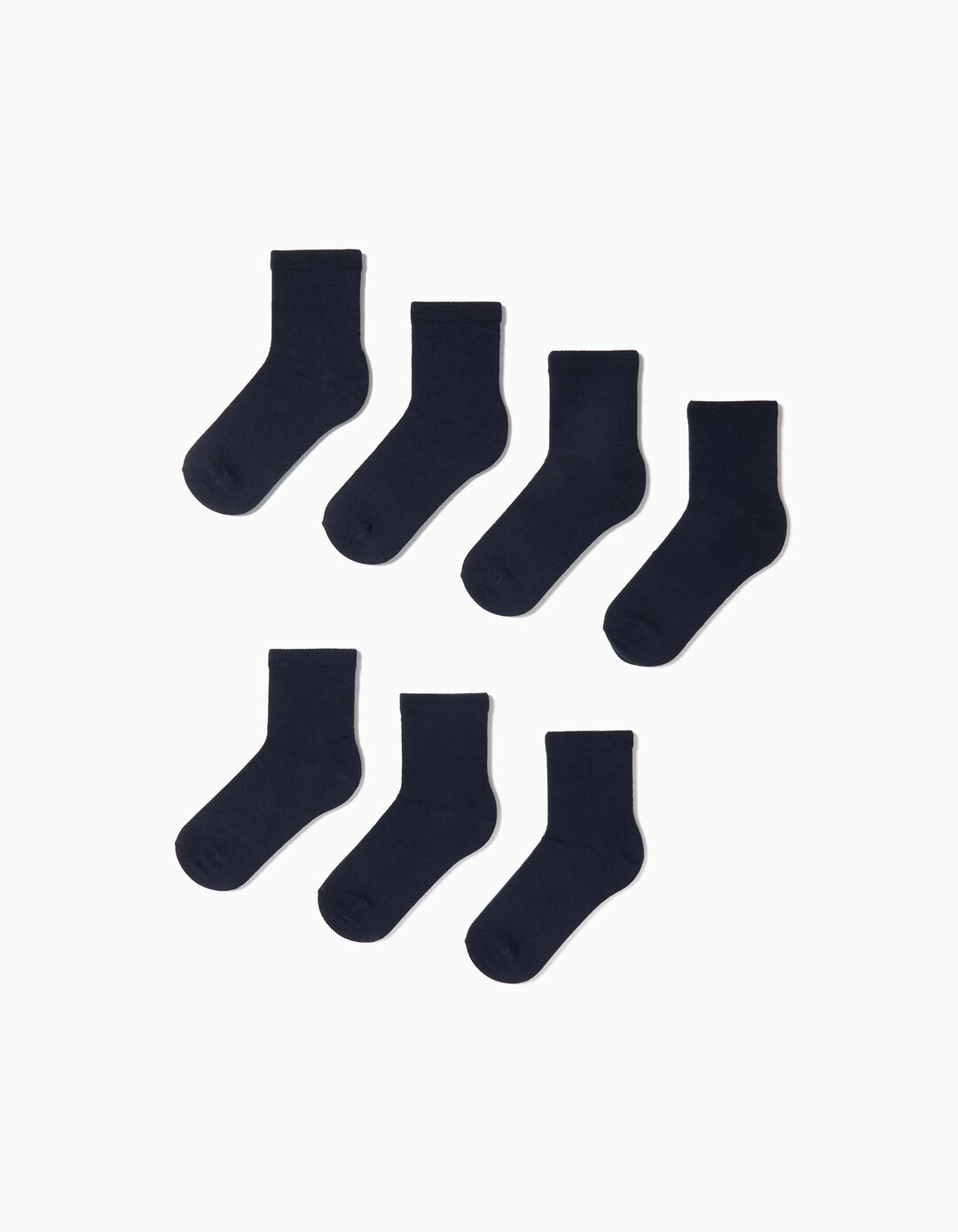 Pack 7 Pairs of Socks, Boy, Dark Blue