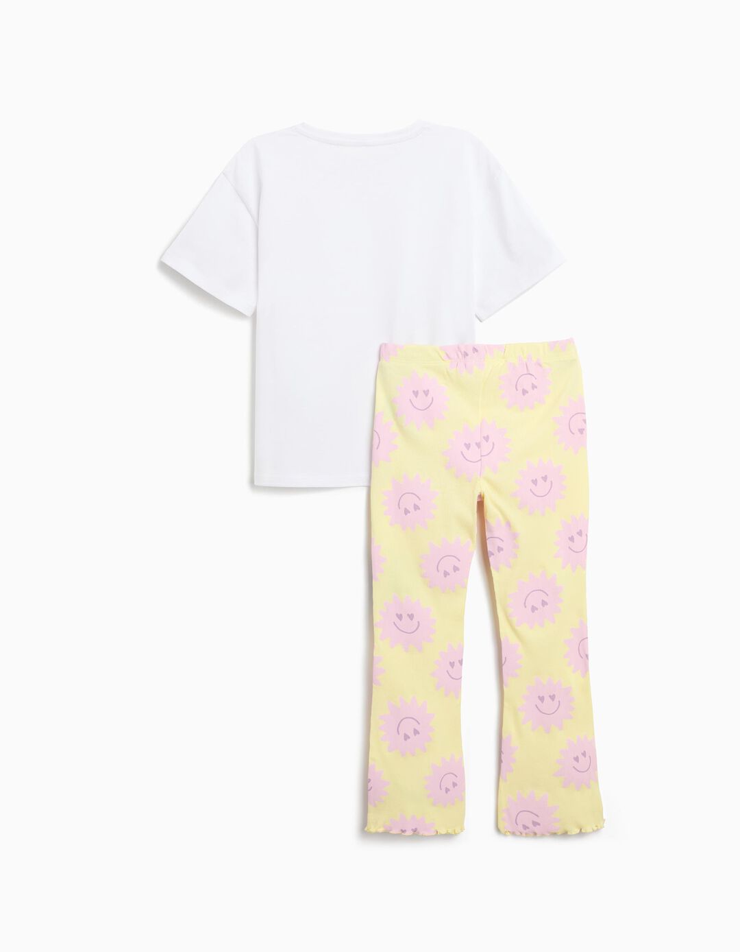 Conjunto T-shirt e Leggings, Menina, Amarelo