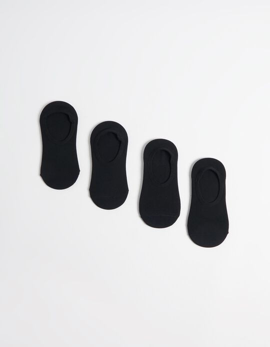 Comprar Online 4 Pairs of Sports' Footies Pack, Women, Black